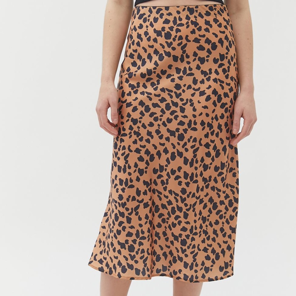 UO Rowan Midi Slip Skirt